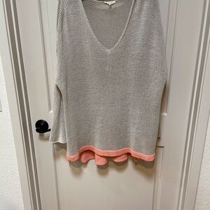 Eileen Fisher Open Weave Linen Sweater